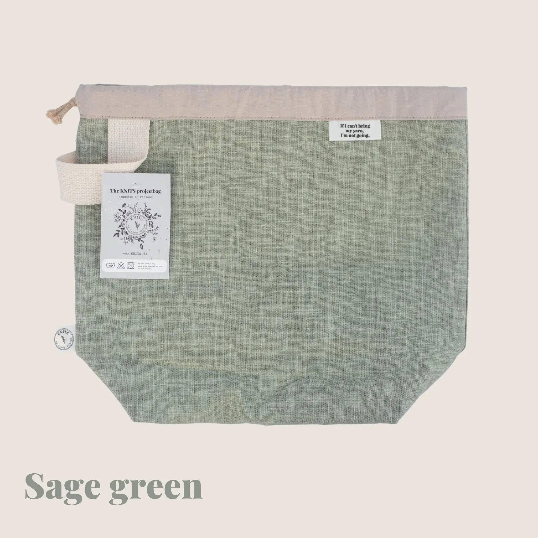 The KNITS project bag: Sage Green