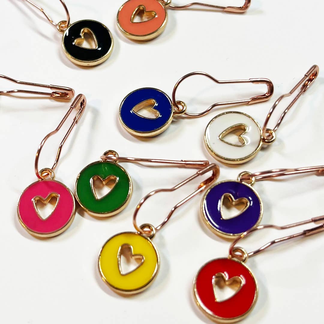 Open Hearts Stitch Markers