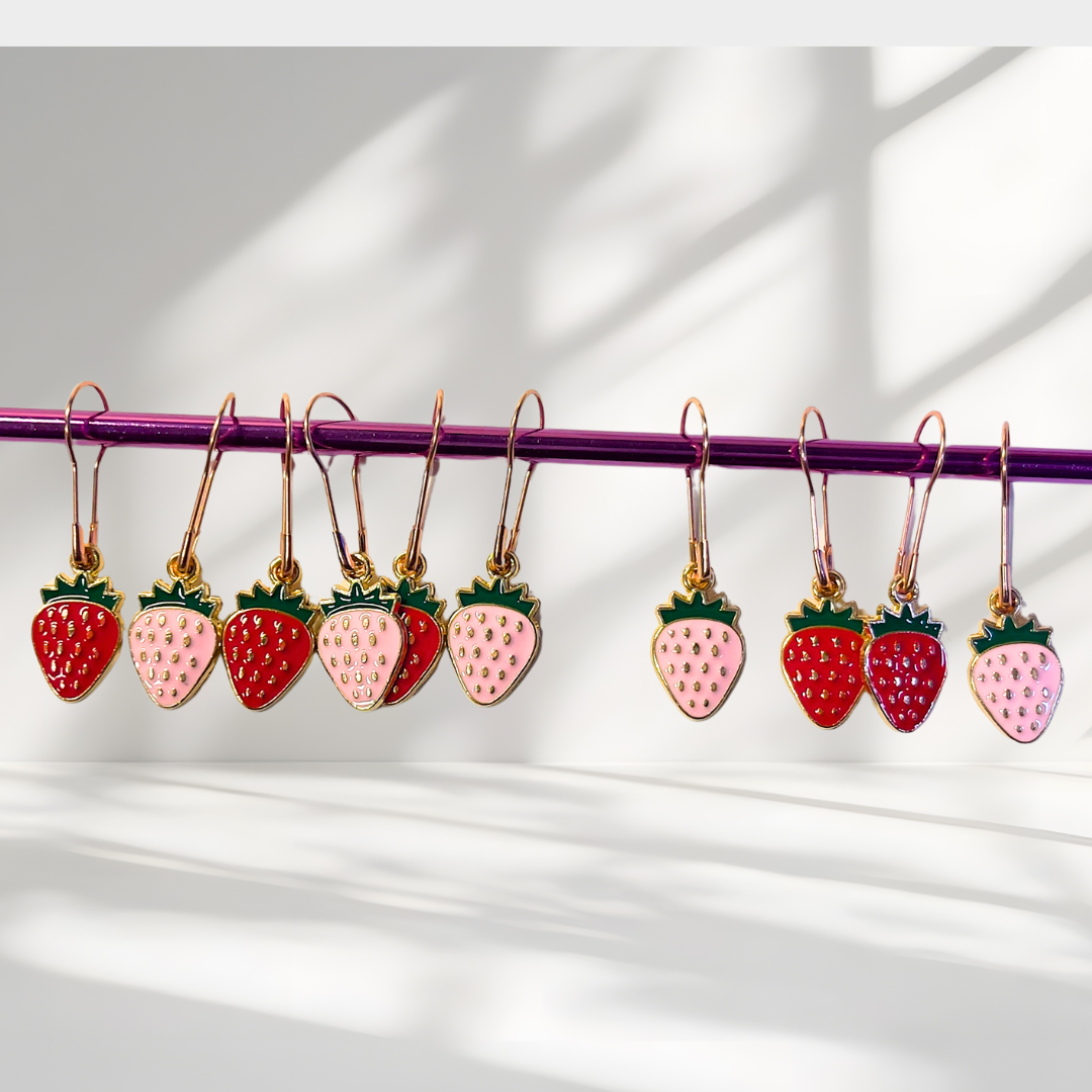 Strawberry Fields Stitch Markers