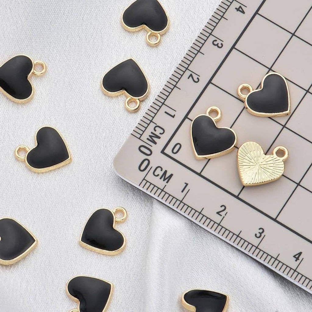 Black Hearts Stitch Markers