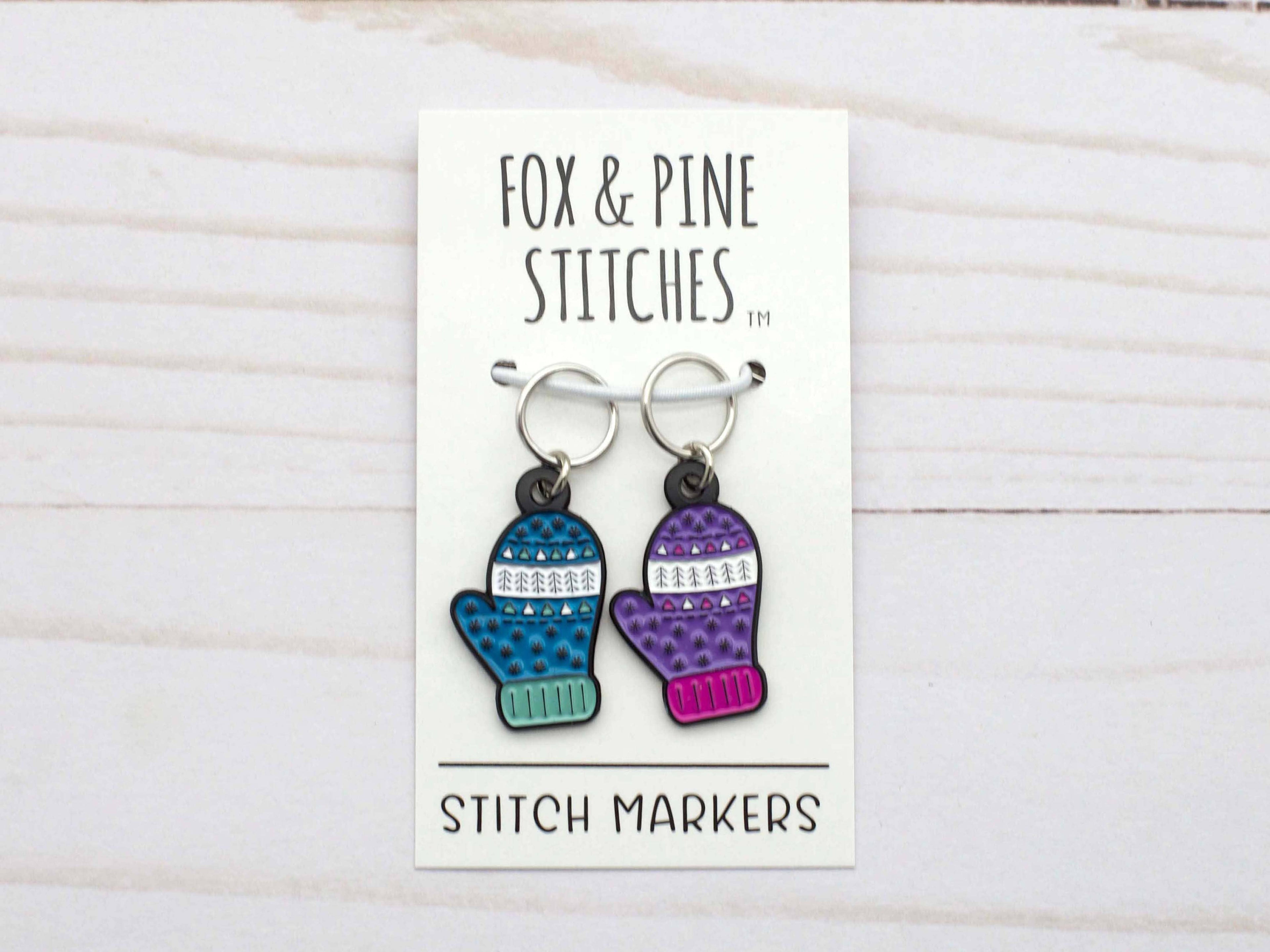 Warm & Cozy Mittens | Stitch Markers : Closed Ring