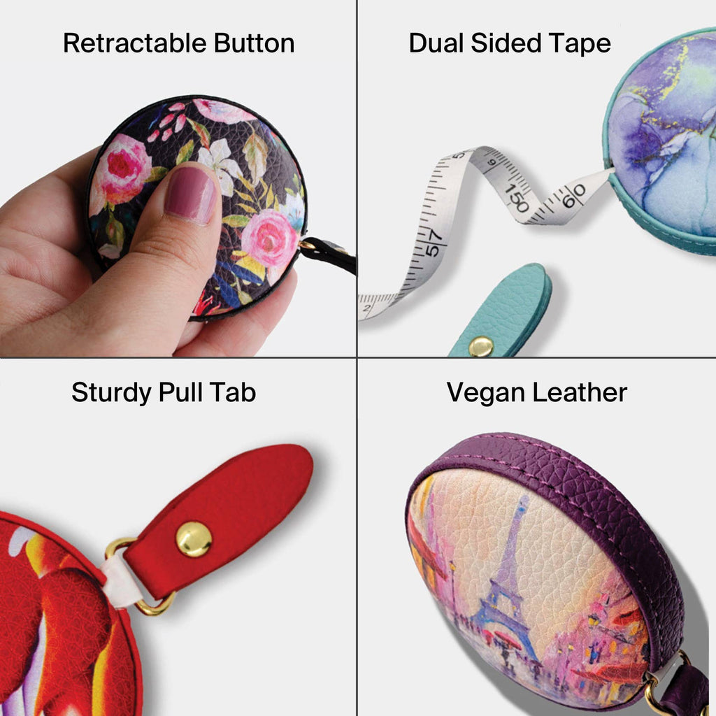 Black Floral Measuring Tape