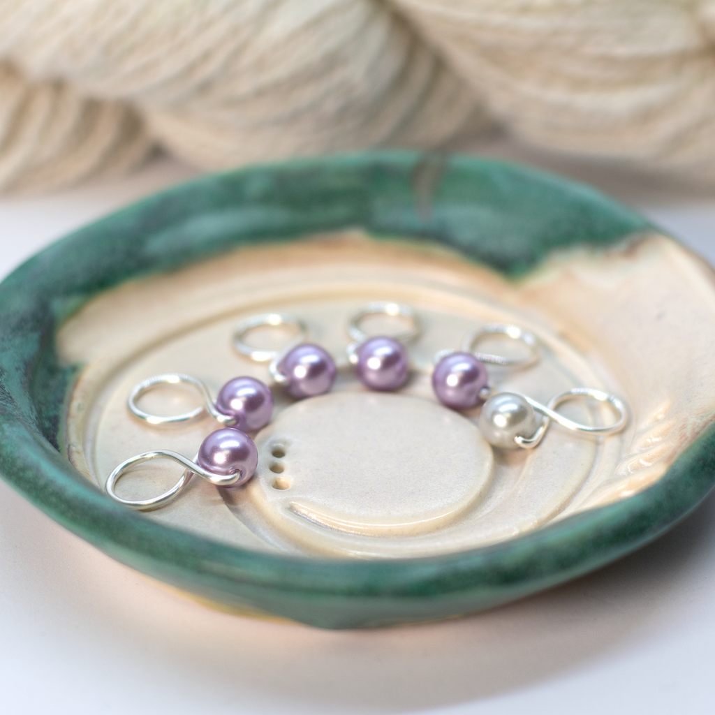 Medium Snag-free Stitch Markers : Silver: Baubles