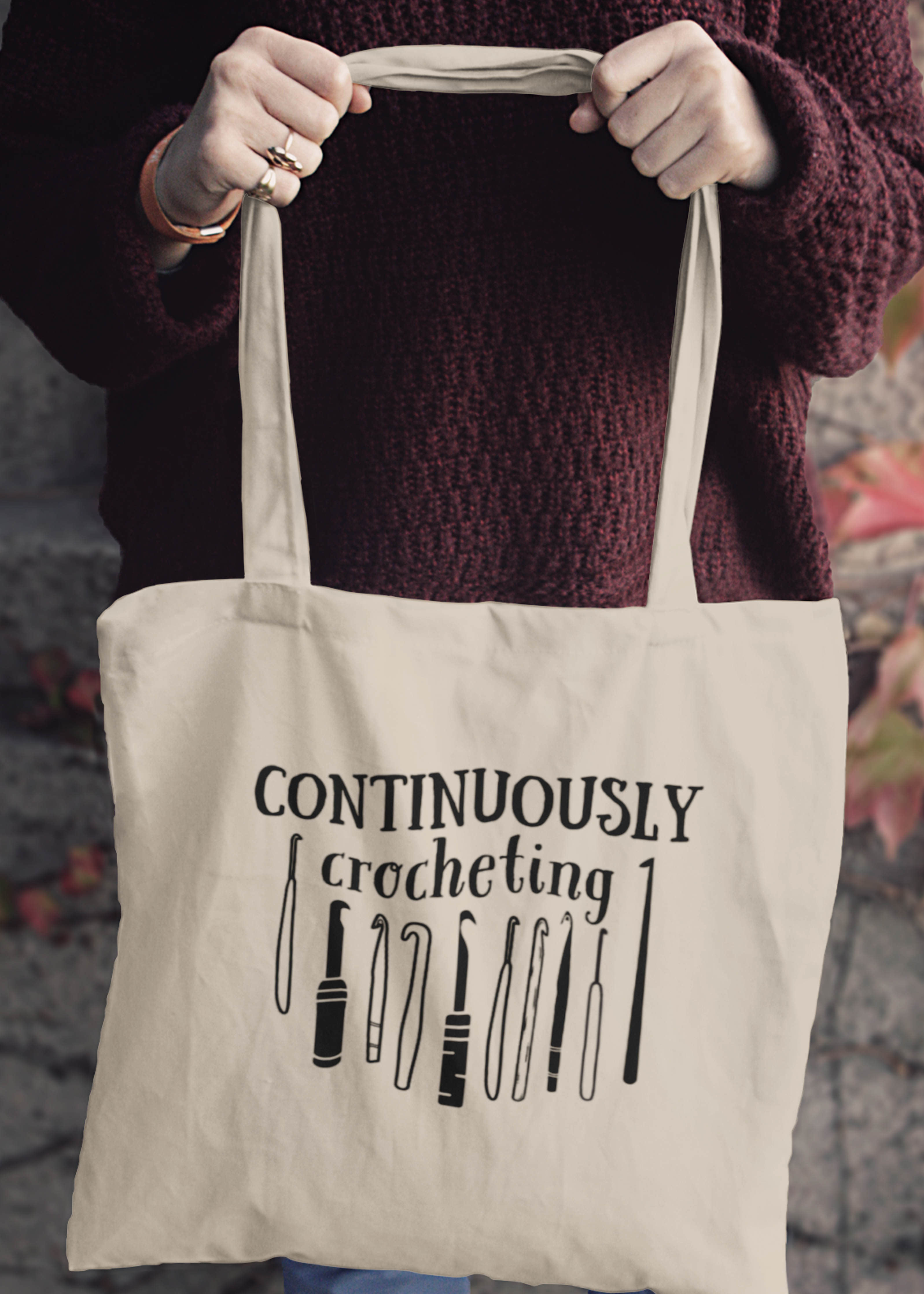 "Continuously Crocheting" Tote