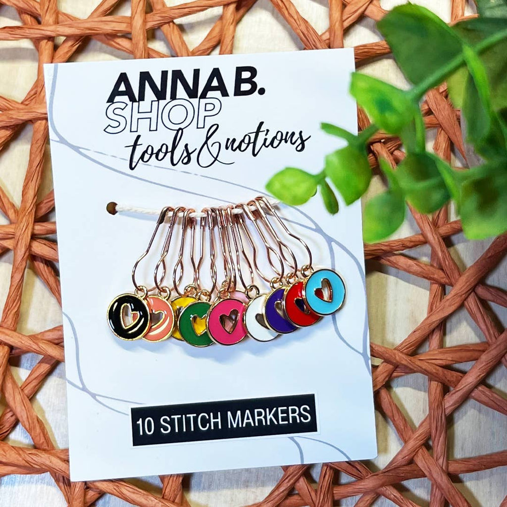 Open Hearts Stitch Markers