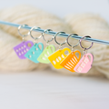 Midcentury Tea Cups: Stitch markers