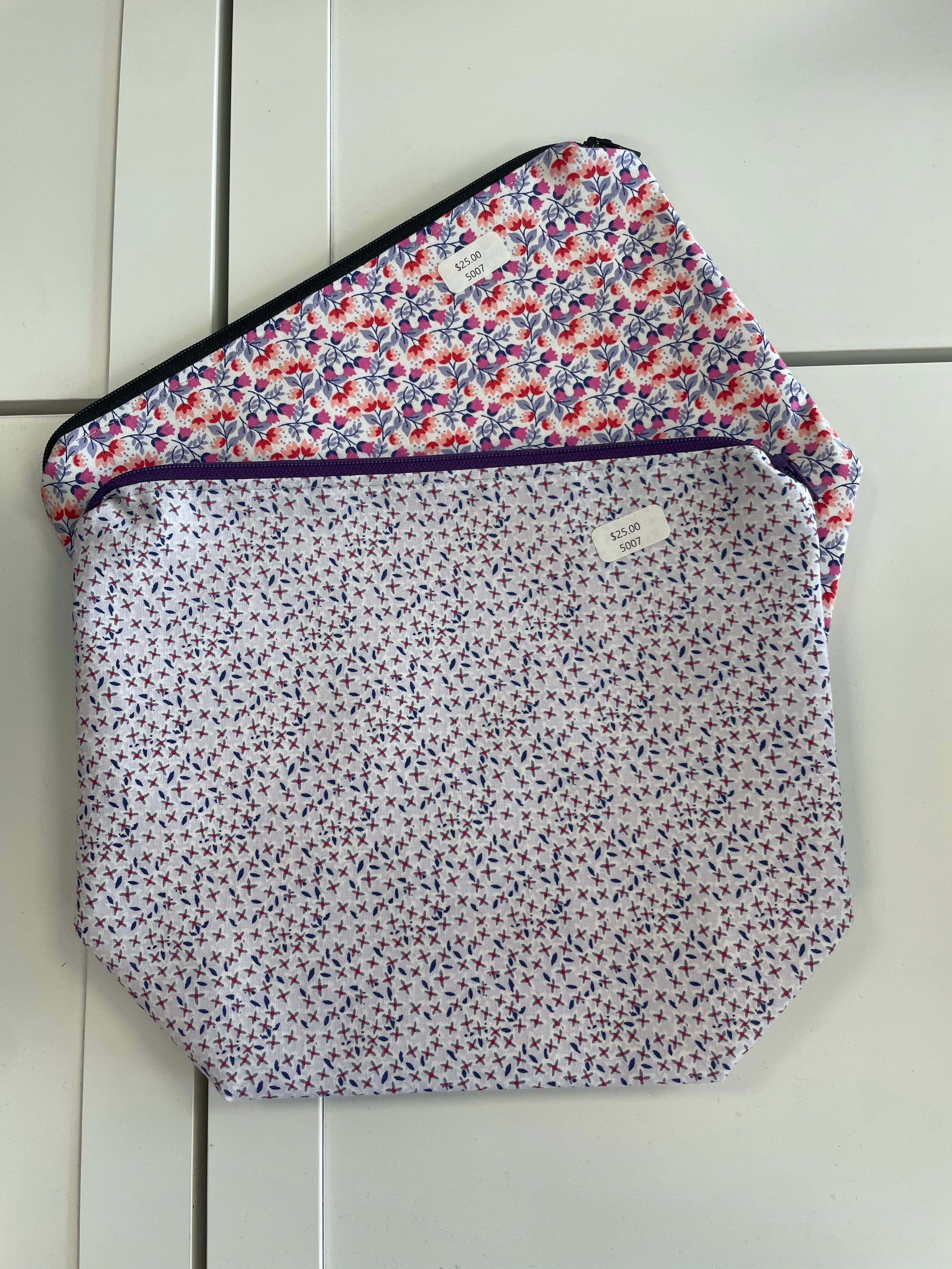Sock project zipper pouch