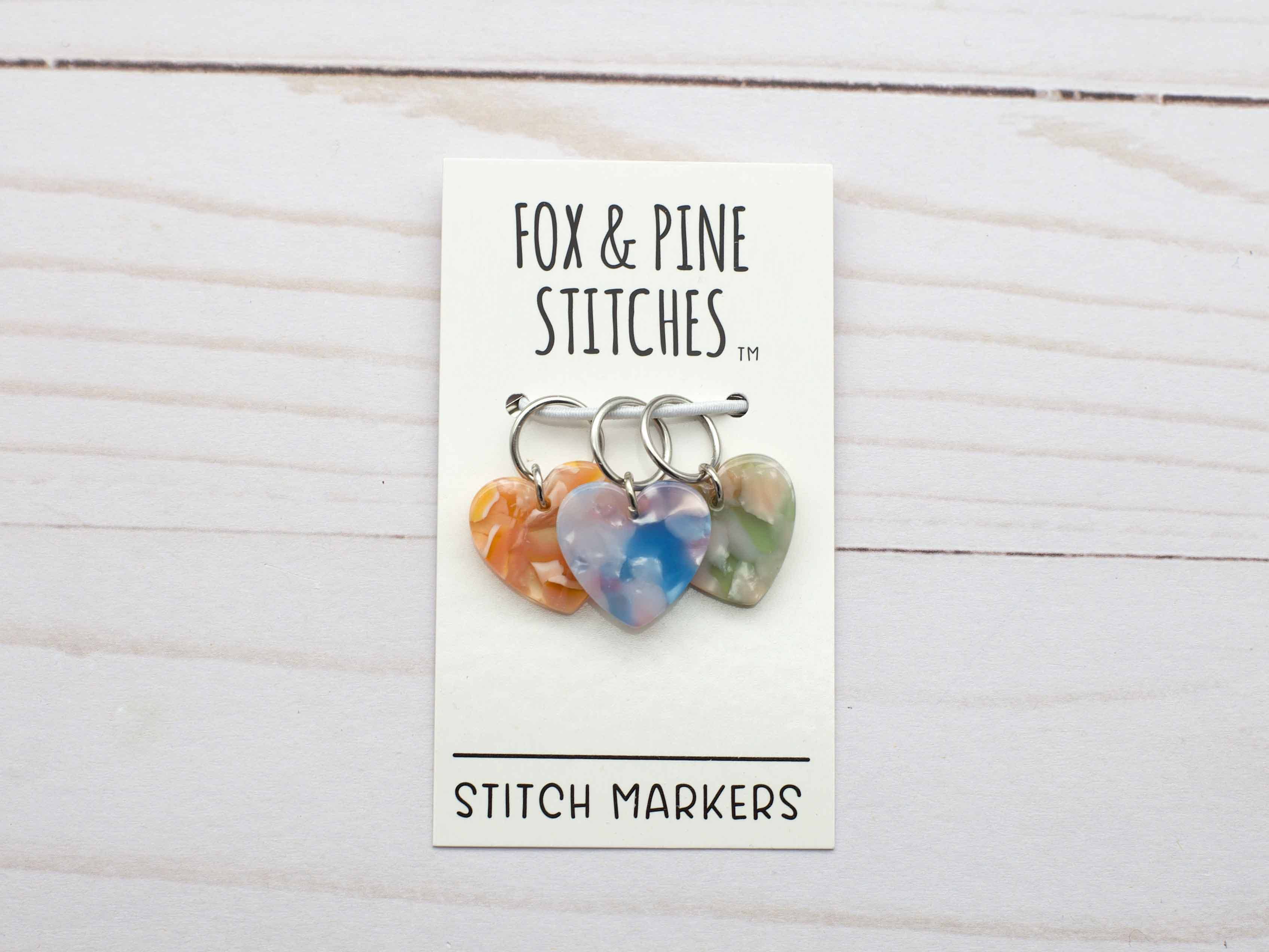Heart Stained Glass | Stitch Markers