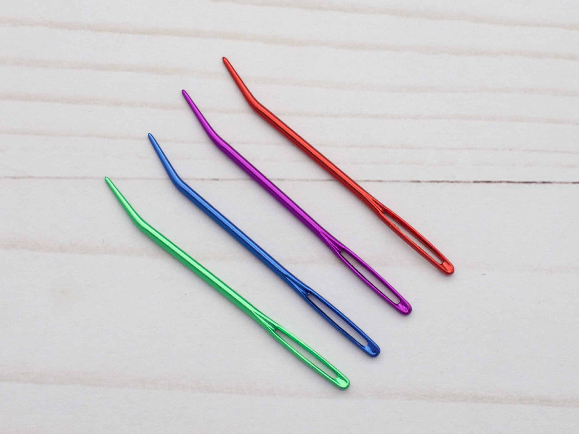 Darning Needles Bent Tip Aluminum Pack of 4