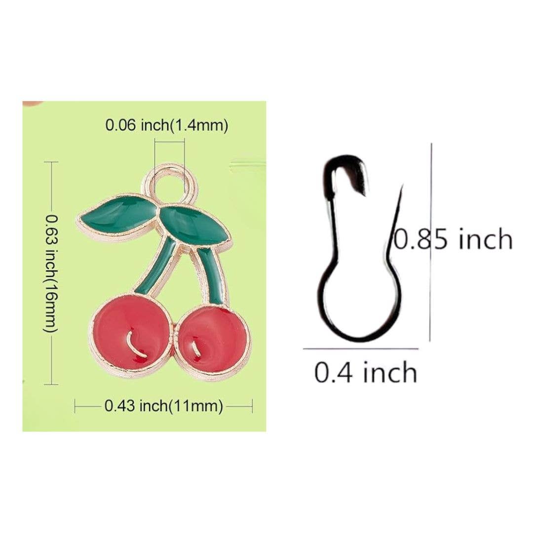 Red Cherries Stitch Markers