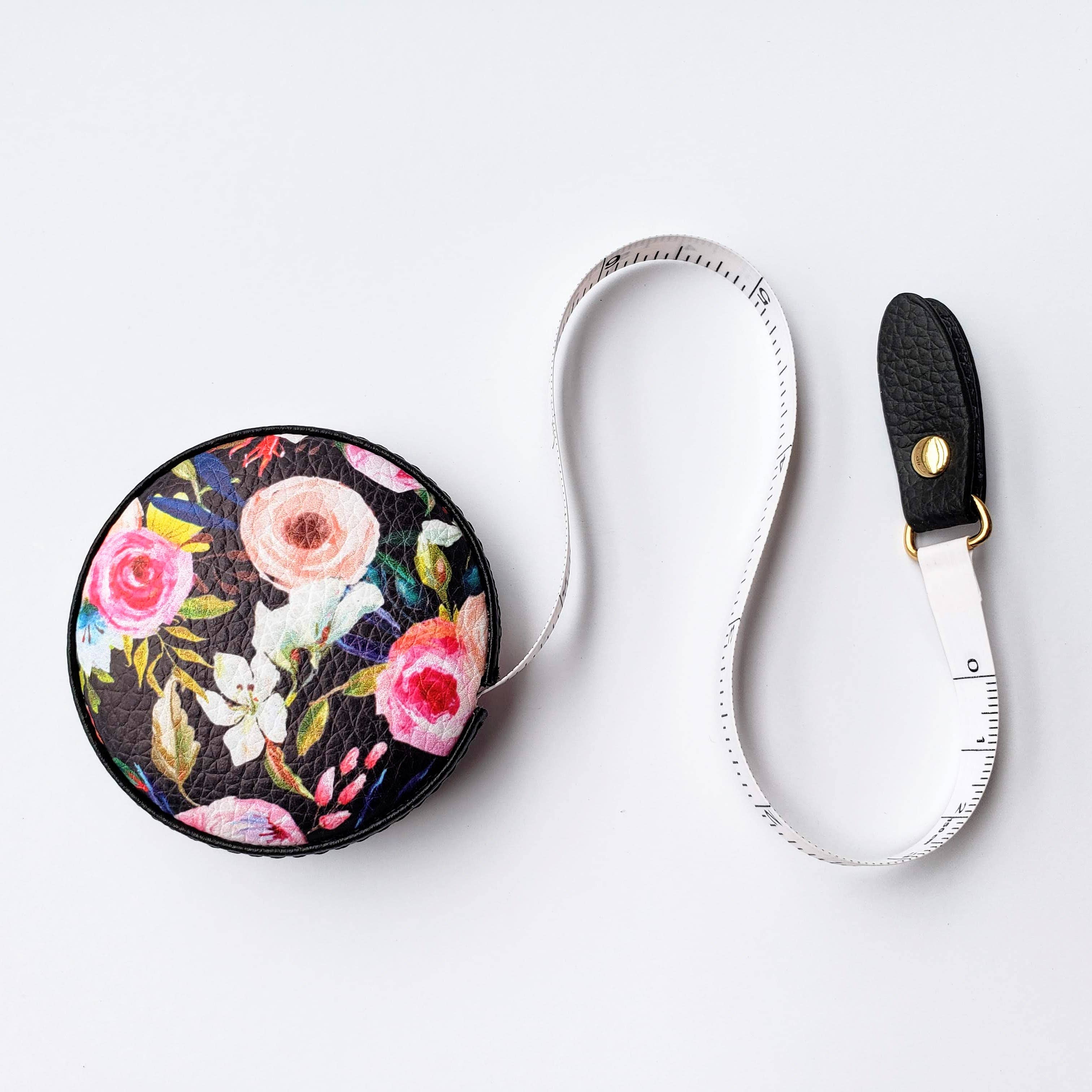 Black Floral Measuring Tape