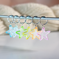 Shimmering Stars: Stitch markers
