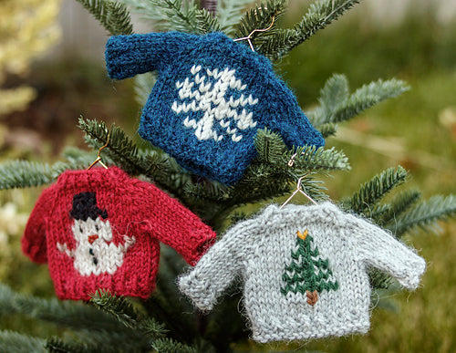 Knitted Sweater Ornament Class